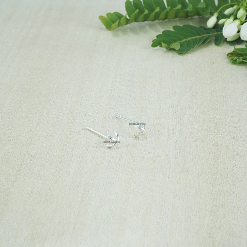Cross Sterling Silver Earrings 01034