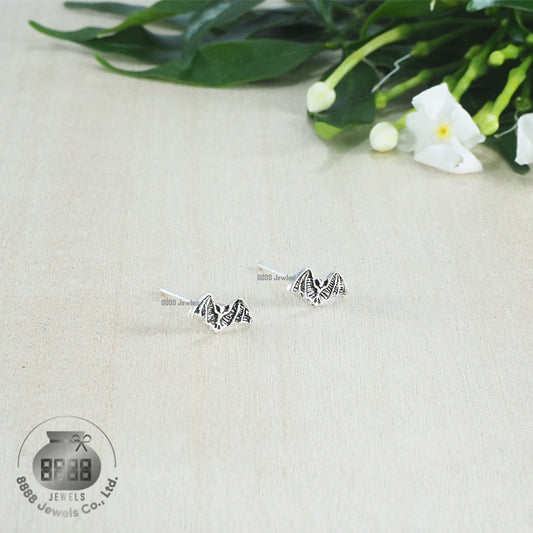 Bat Sterling Silver Earrings 03018