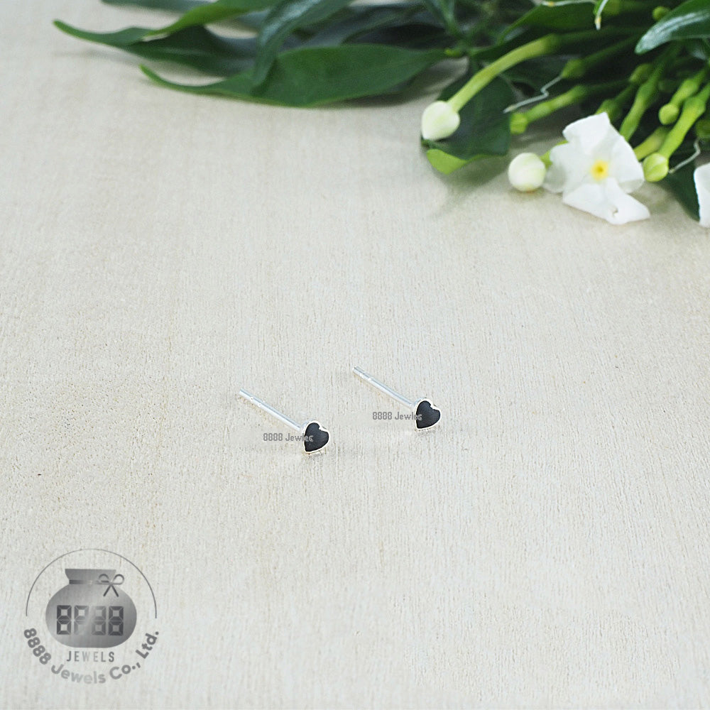 Heart Sterling Silver Earrings 03047