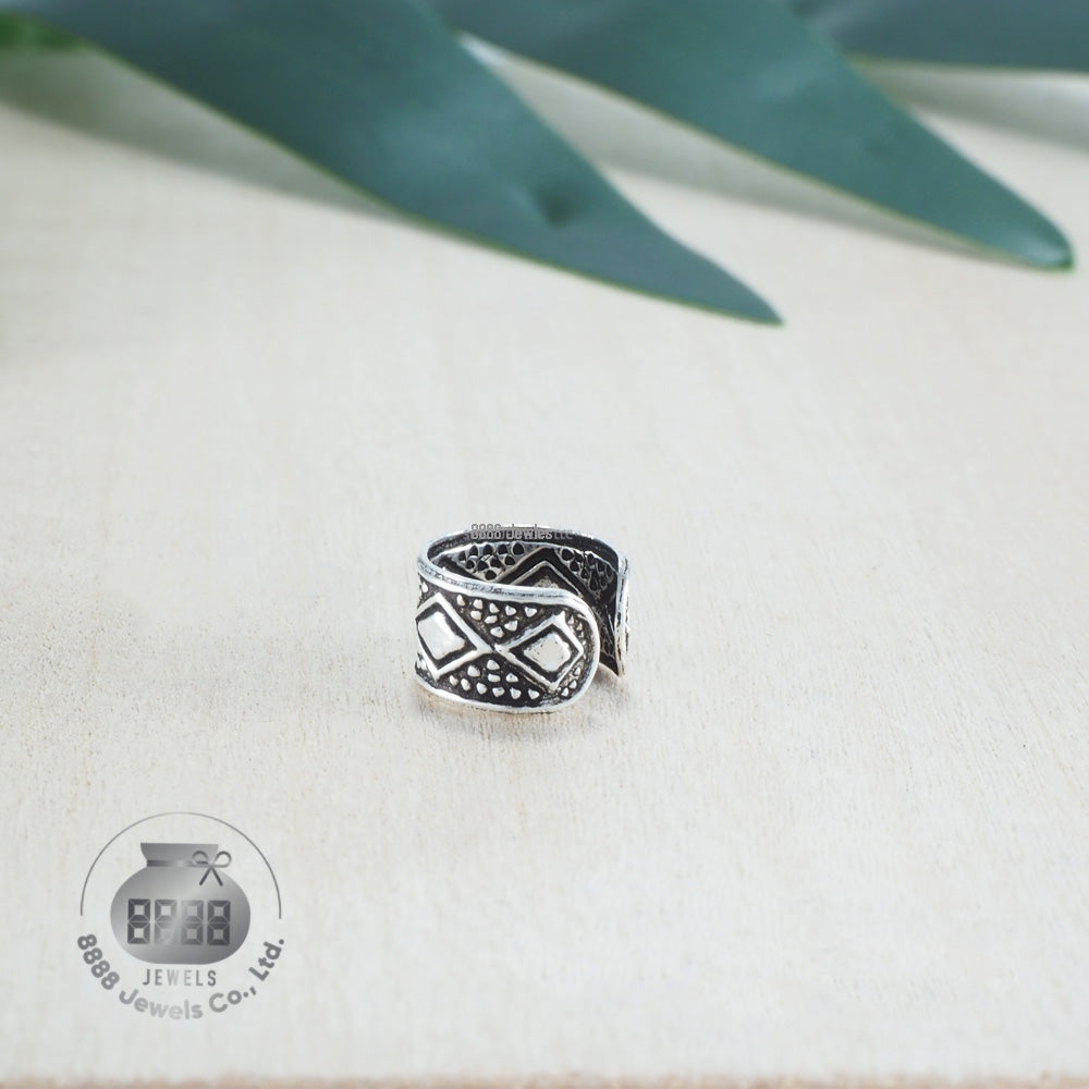Square Sterling Silver Ear Cuff 052008